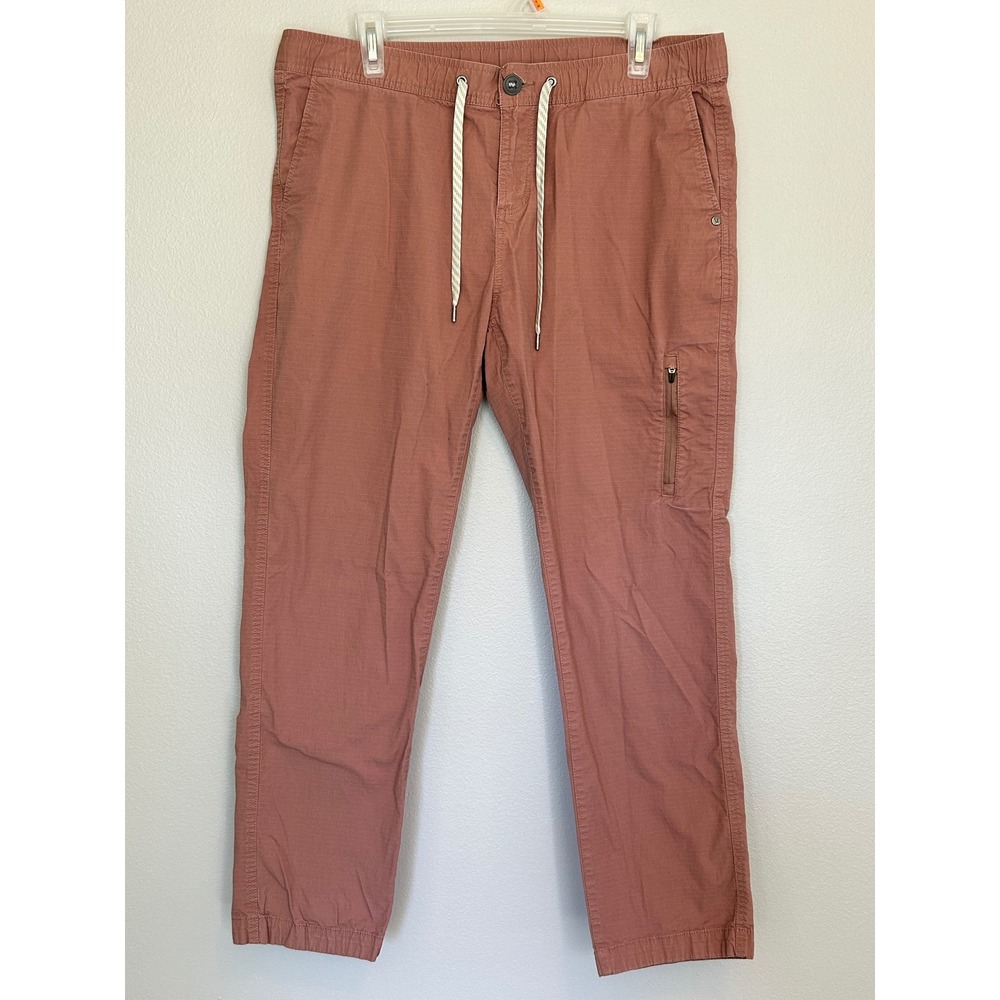 Vuori Women's Ripstop Pants VW401 XL Mauve Organic Cotton Hiking Drawstring